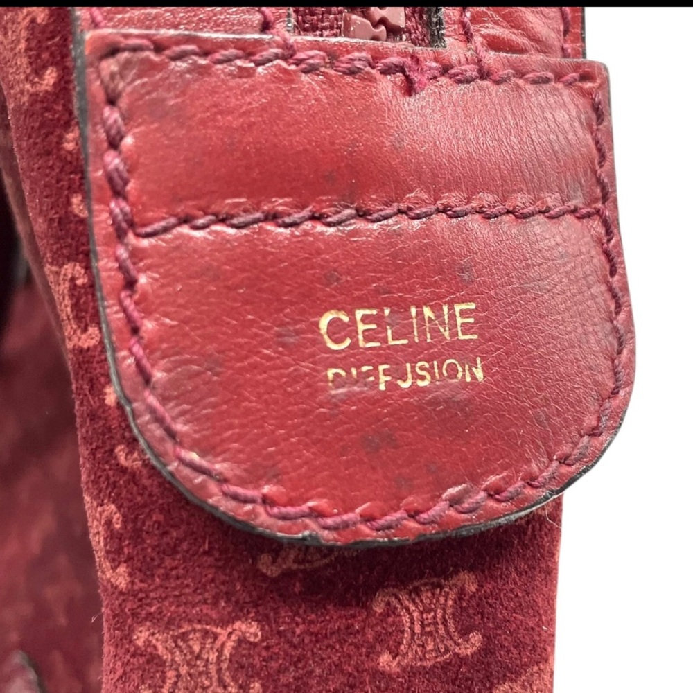 Celine Vintage 80s Diffusion Monogram Satchel Bag – Made in Italy - Picture 13 of 16